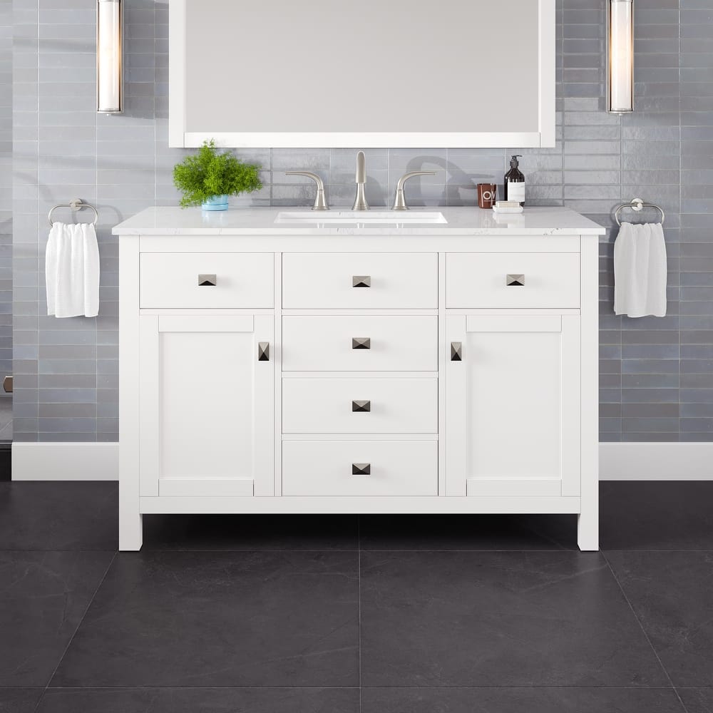 Eviva Artemis Bath Vanity with Engineered Stone Top & Undermount Porcelain Sink