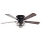 preview thumbnail 9 of 10, 48" Industrial Metal Cage Low Profile Ceiling Fan with Remote