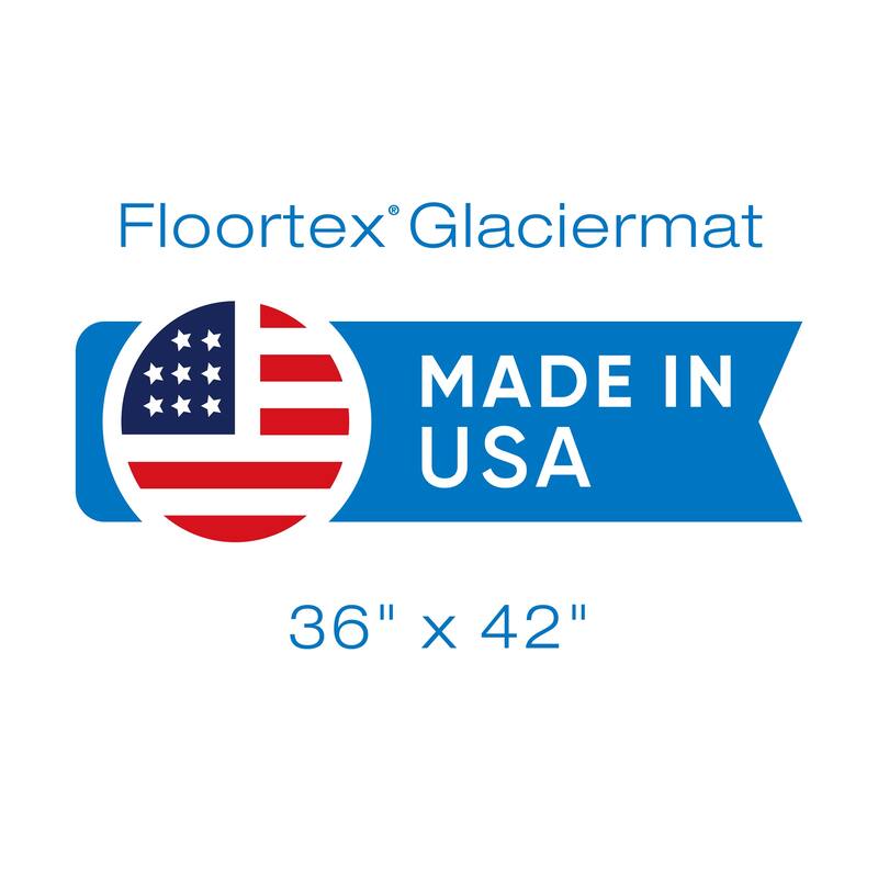 Glaciermat® Heavy Duty Glass Chair Mat for Hard Floors & Carpets - 36" x 42"