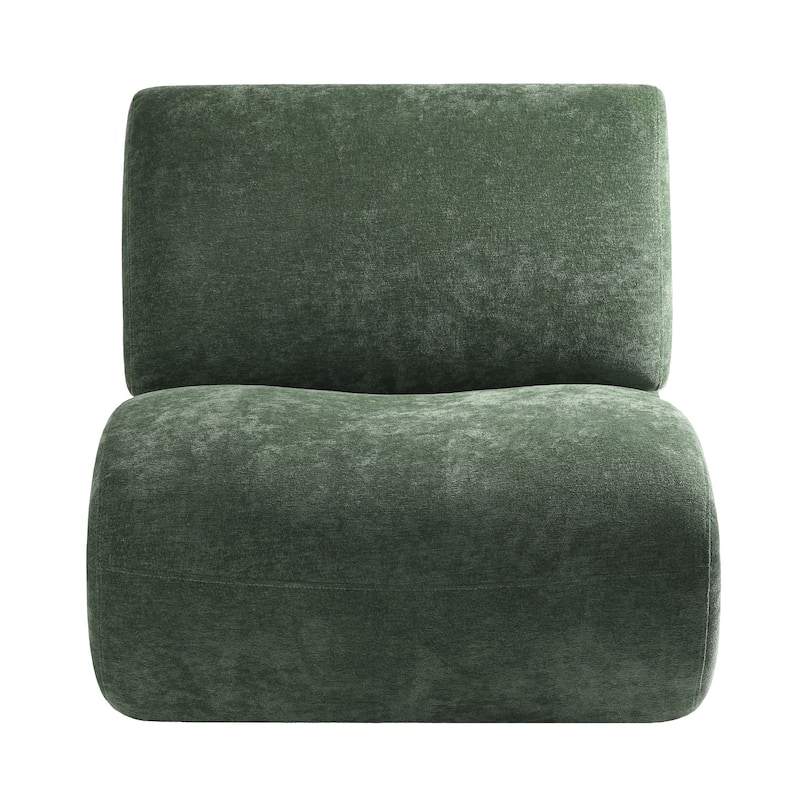 DREAMSIDEA Low Back Upholstered Swivel Accent Chair