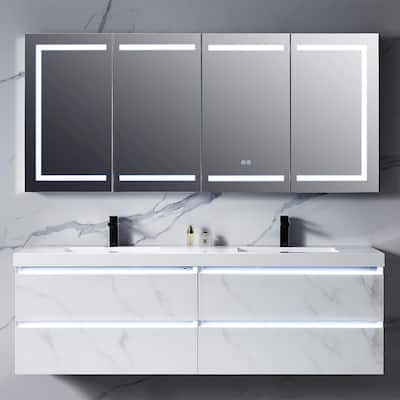 Blossom LED Lighted Mirror Medicine Cabinet for Bathroom