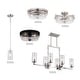 preview thumbnail 10 of 8, Addison 15-in W Contemporary Flush Mount Ceiling Light Fixture with Clear Glass