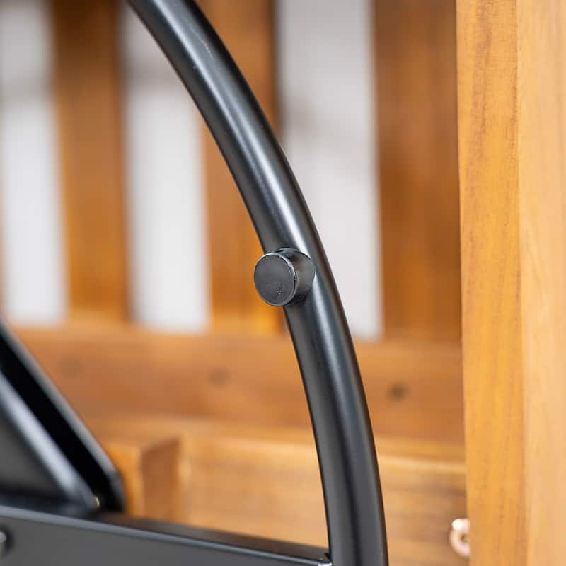 Christopher Knight Home - Telluride Modern Outdoor Solid Wood Swivel Club Chair with Cushioned Comfort