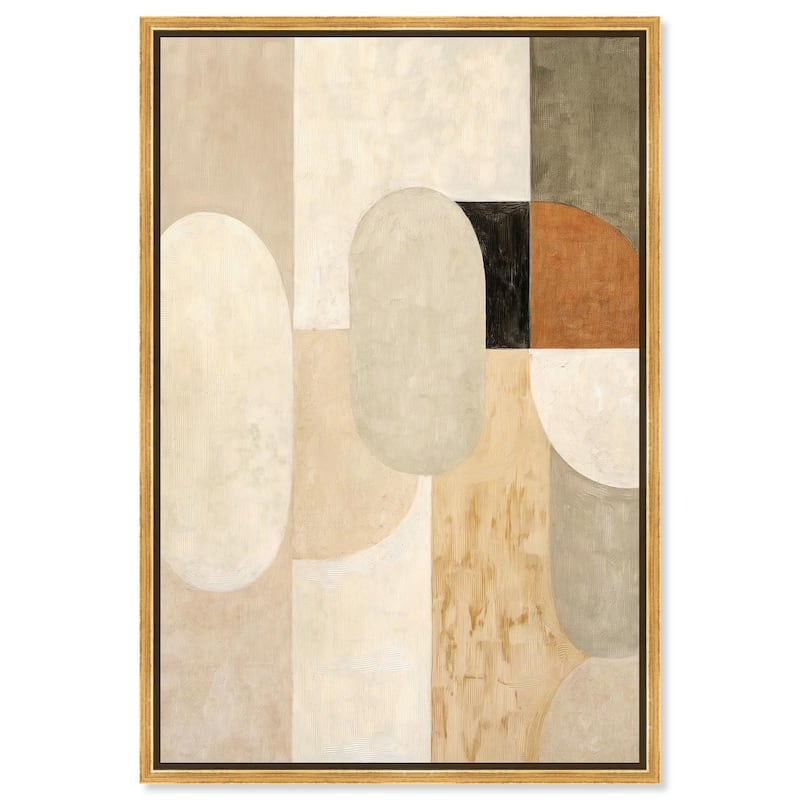 Overlapping Planes II Canvas by Art Remedy - 10" x 15" - Gold