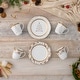 preview thumbnail 4 of 3, Noritake Charlotta Gold Set Of 4 Holiday Harvest Accent Plates, 9"