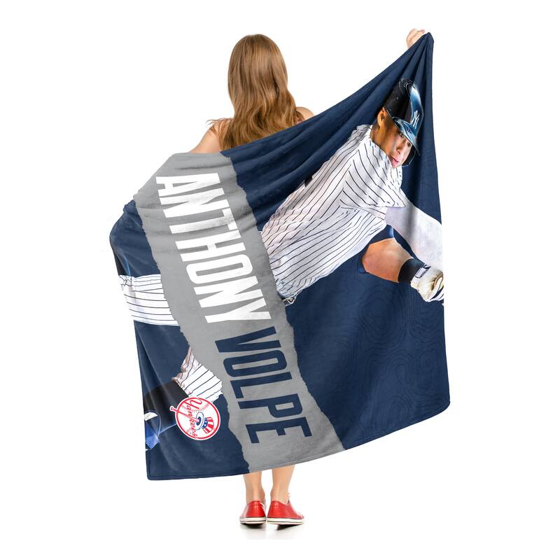 MLB Player New York Yankees Anthony Volpe Silk Touch Throw Blanket On Sale Bed Bath & Beyond