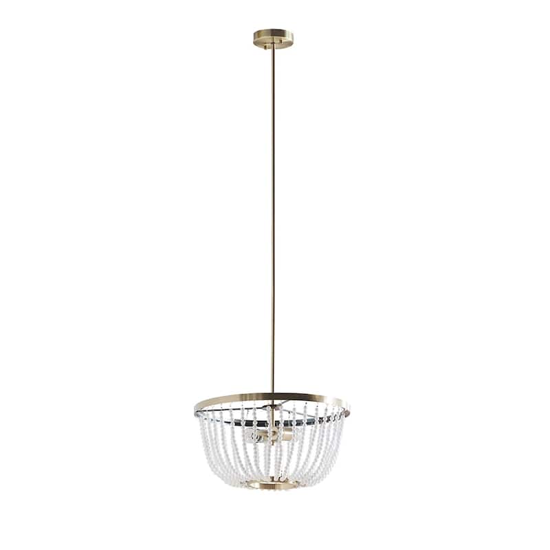 2-Light Beaded Chandelier for living room,bedroom,and dining room