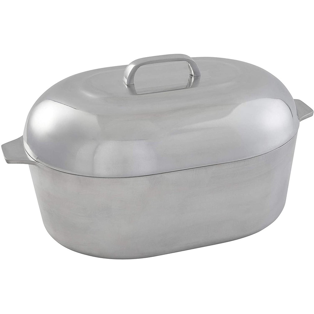 IMUSA Cajun Classic Oval Covered Roaster, Aluminum