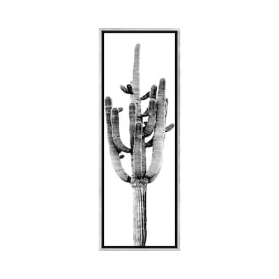 iCanvas "Black & White Saguaro Cactus II" by Mia Jensen Framed