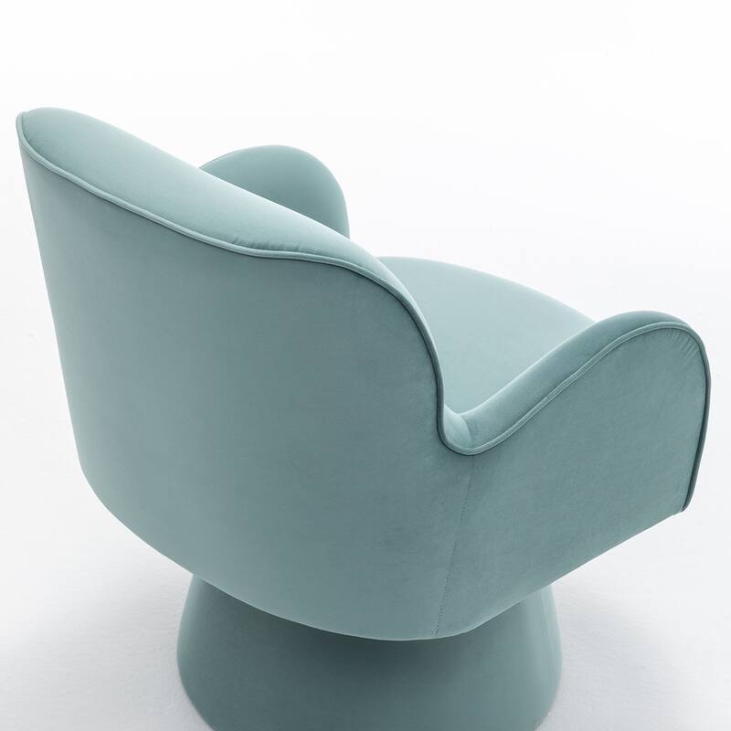SEYNAR Modern Glam Velvet 360 Degree Swivel Armchair