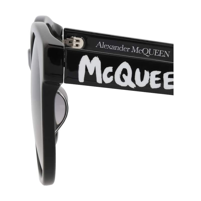 Alexander McQueen Round-Frame Acetate Sunglasses
