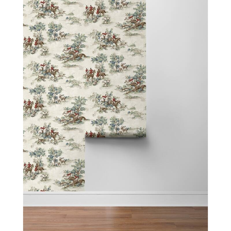 Harry & Grace Horse Race Peel and Stick Wallpaper