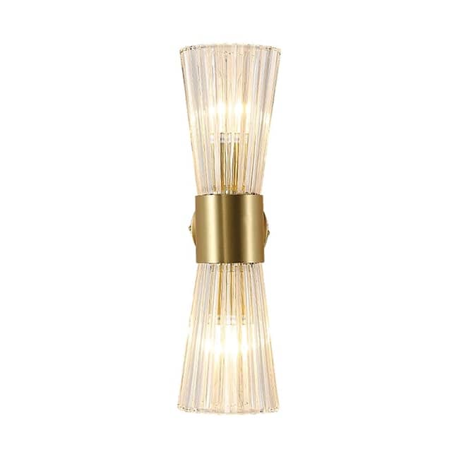 2-light vanitys light gold mounted light glass, metal wall light