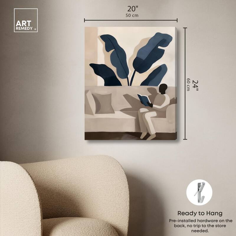 Void Reader II Canvas by Art Remedy, Gallery Wrapped