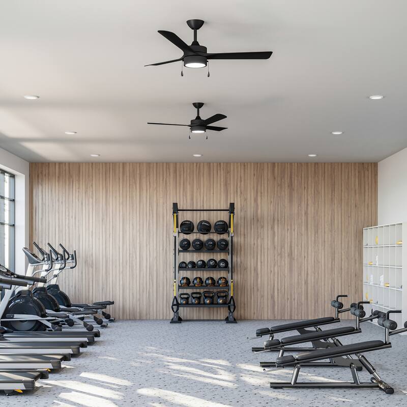 Axion 3-Blade Modern LED Ceiling Fan with Matte Blades