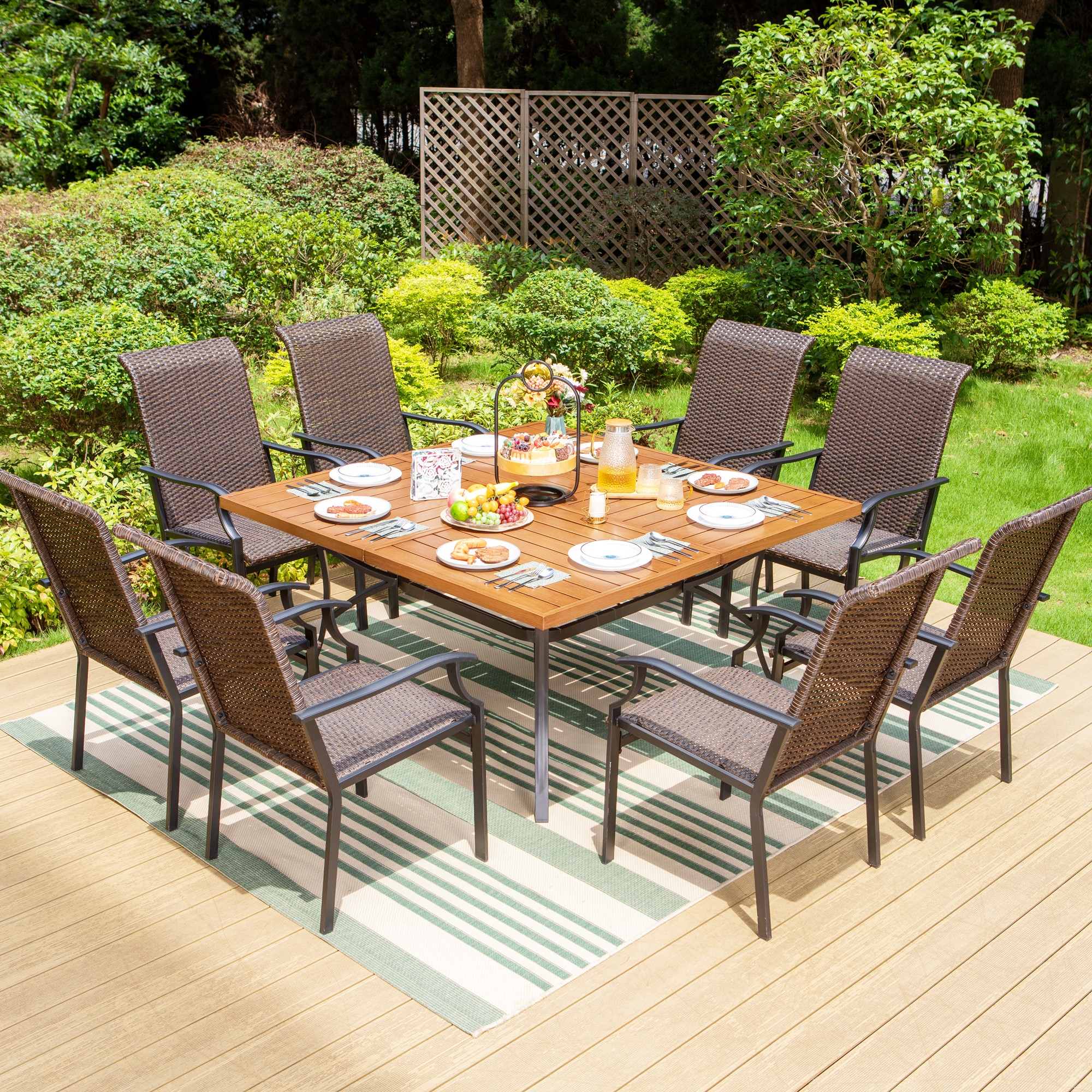 Large patio new arrivals table set