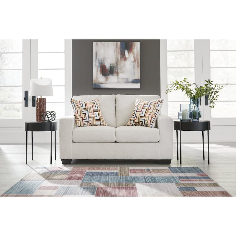 Signature Design by Ashley Aviemore Loveseat - 62"W x 37"D x 37"H - Grey