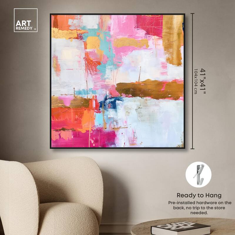 Exuberant Hues II Canvas by Art Remedy