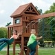 preview thumbnail 7 of 6, Swing-N-Slide Playful Palace Wood Outdoor Playground Swing Set