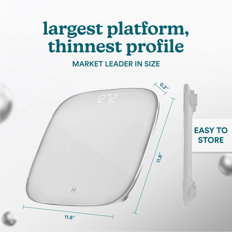 Homedics Essential Glo™ Digital Bathroom Scale with Ambient Illumination - White