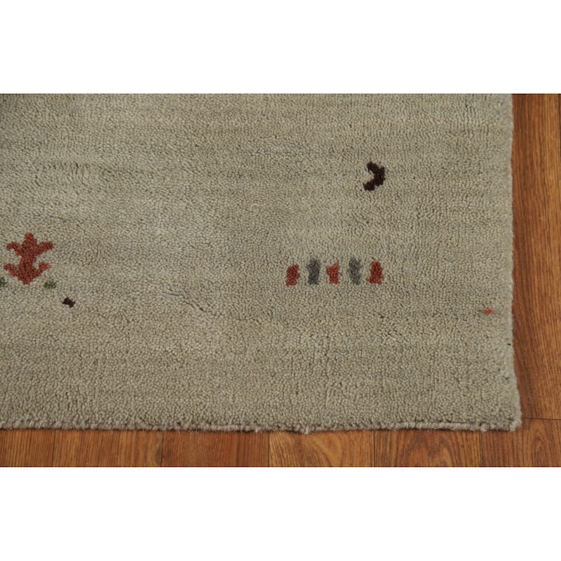 Tribal Gabbeh Indian Runner Rug Handmade Wool Carpet - 2'7" x 11'5"