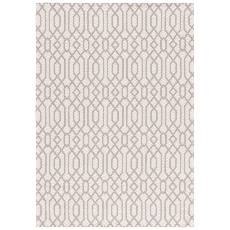 Martha Stewart by SAFAVIEH, Joanneke Cotton Rug - 5' x 7' - Taupe/Cream