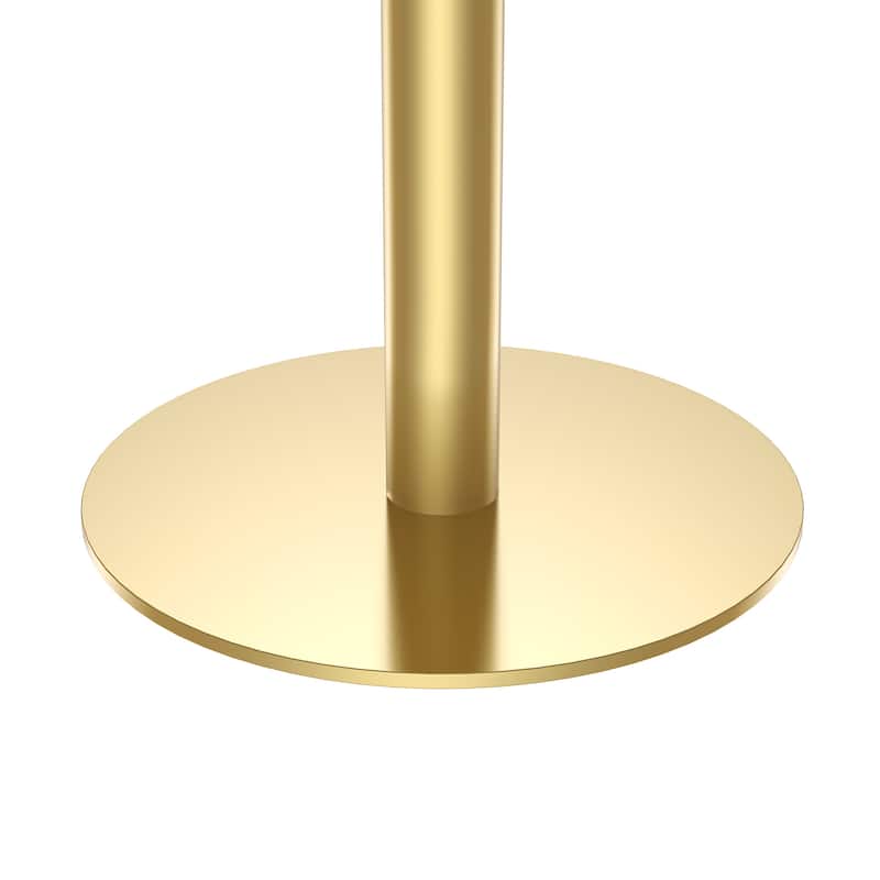 Square Modern Dinning Table 31.5 inches Bistro Table Tulip Table with Faux Marble top, Sturdy Metal Frame Diameter