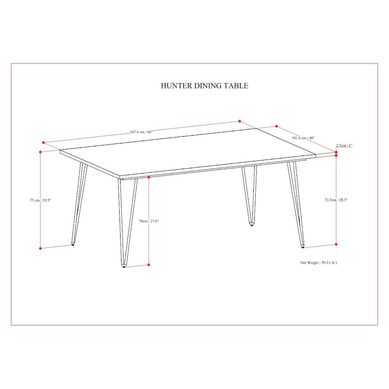 WYNDENHALL Moreno Industrial Wood Dining Table