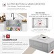 preview thumbnail 11 of 14, Dual Mount 28" Single-Bowl Stainless Steel Kitchen Sink S-306TG - 28" x 18" x 10"