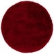 preview thumbnail 25 of 101, SAFAVIEH Handmade Bahija Luxe Shag 3-inch Thick Rug 6' Round - Red - Round