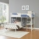 preview thumbnail 4 of 6, Modern Geo Cutout Colorful Twin L-Shaped Bunk Bed