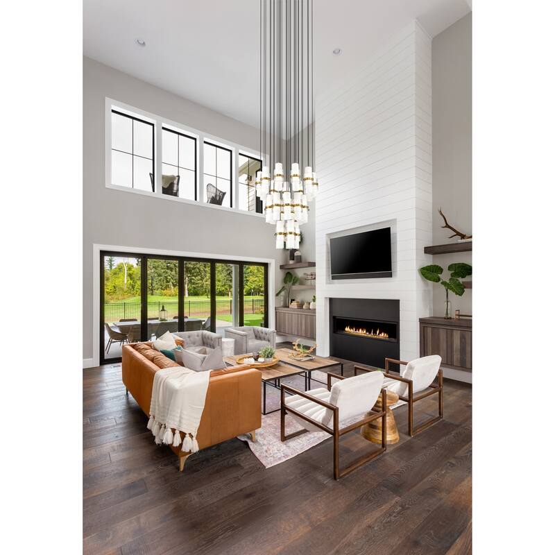 Cayden 27 Light Chandelier in Modern Gold - Modern Gold