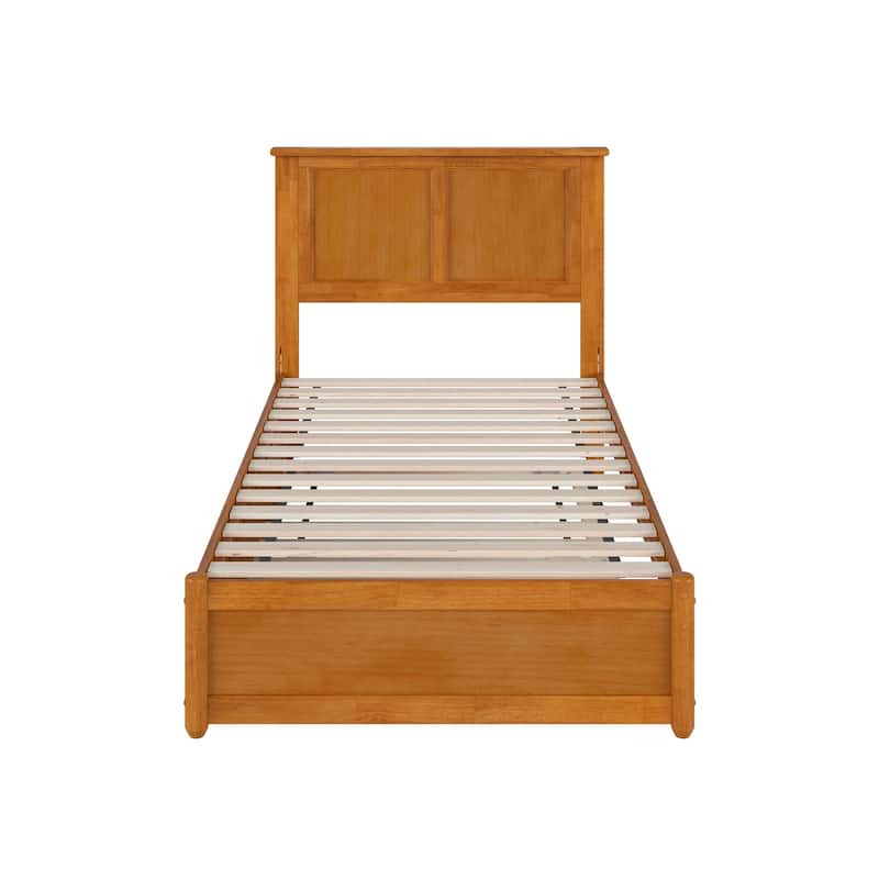 Felicity Platform Bed with Panel Footboard and Twin Trundle