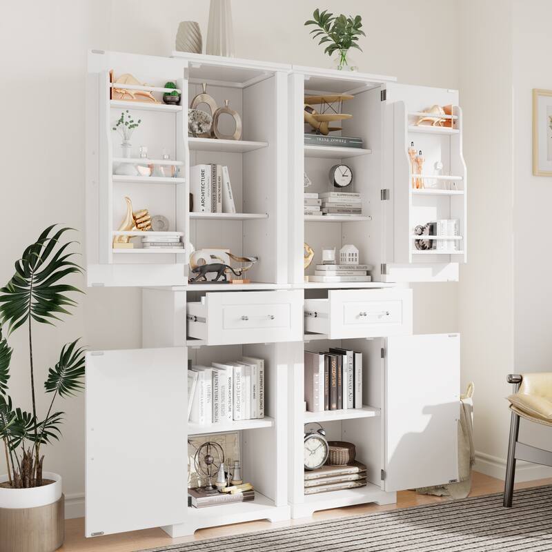 Versatile Freestanding Bathroom Cabinet with Adjustable Shelves and Multiple Compartments