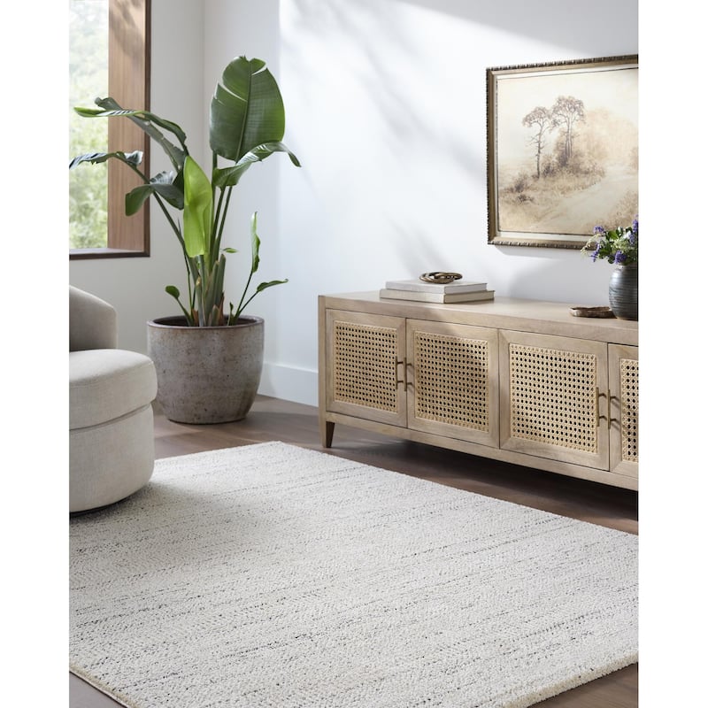 Livabliss Gavic Mid-Century Modern Area Rug - Cream - 5'3" x 7'3"