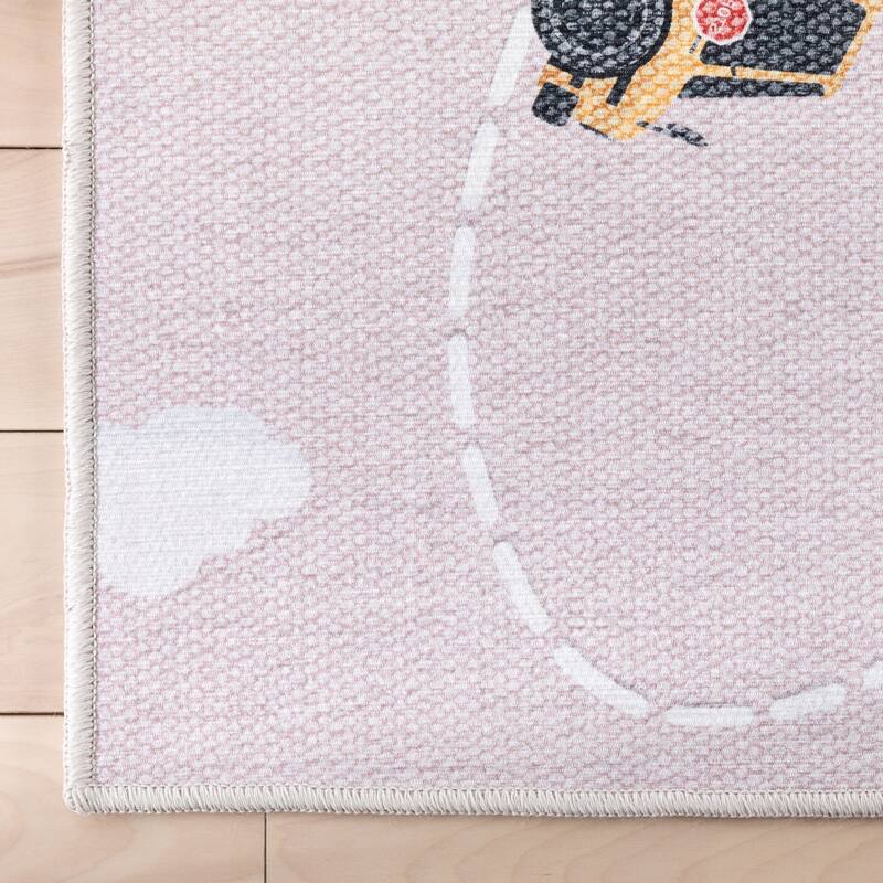 Well Woven Kids Rugs Traffic Modern Machine Washable Area Rug