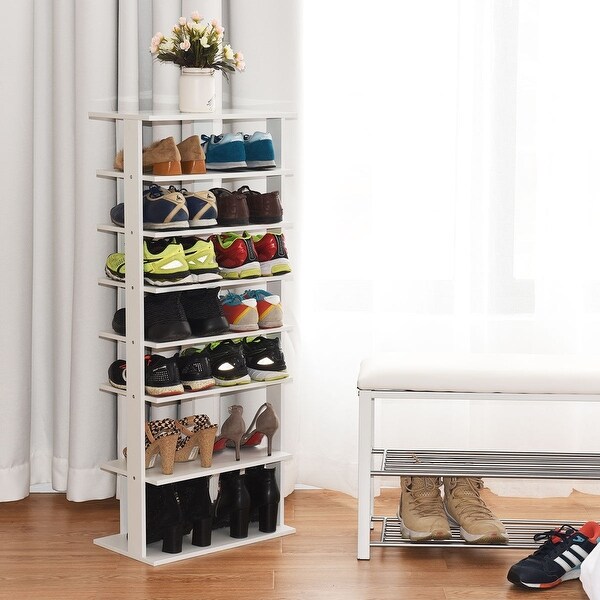 wooden shoe storage rack
