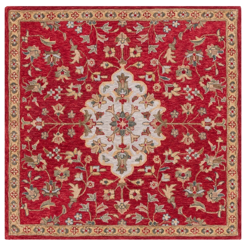 SAFAVIEH Handmade Blossom Arnlaug French Country Wool Rug