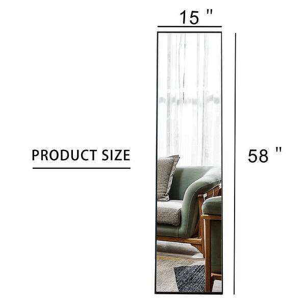 Black Solid Wood Frame Fulllength Mirror Bed Bath & Beyond 36538177