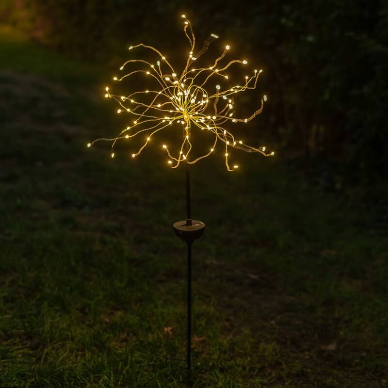 Solar LED Firework-Sparkler Garden Outdoor Christmas Holiday Stake Light