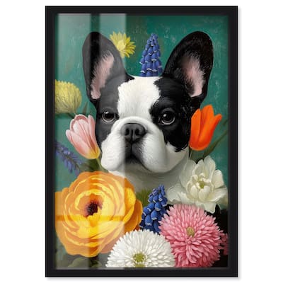 Secret Garden Frenchie Shadowbox by Art Remedy