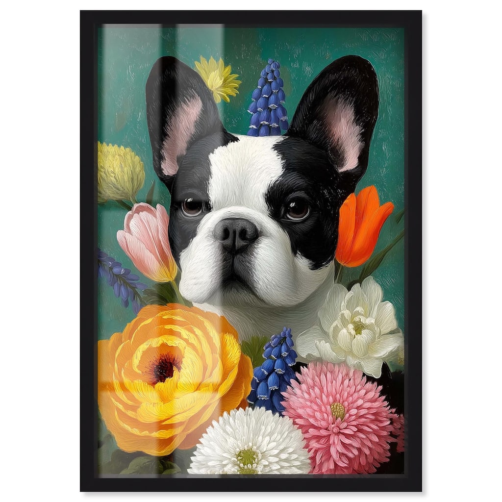 Secret Garden Frenchie Shadowbox by Art Remedy