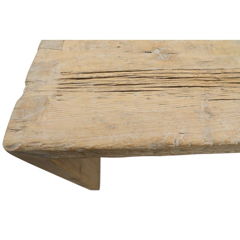 Vintage Waterfall Console Table Weathered Natural Approx.9-9.5ft Long