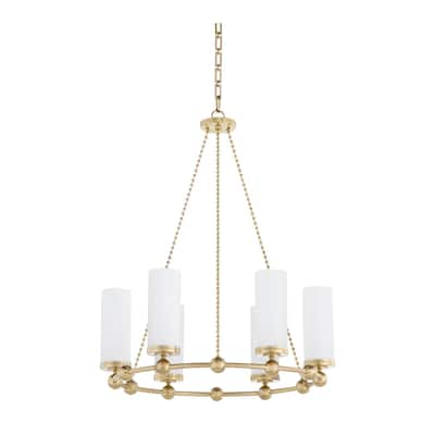Quorum International 667-6 Cassini 6 Light 30" Wide Beaded Candle