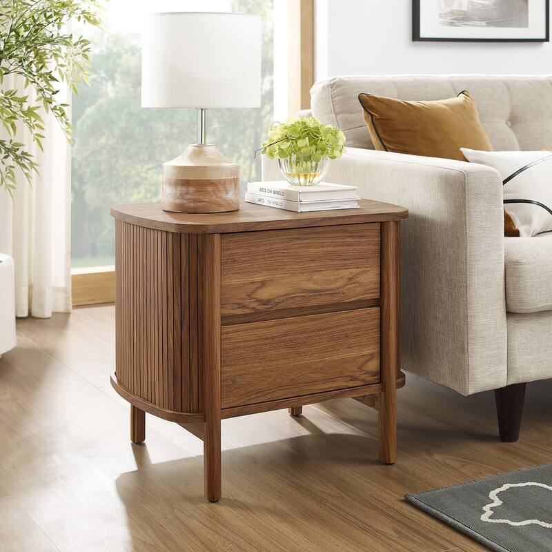 Cadence 2-Drawer Nightstand - Walnut