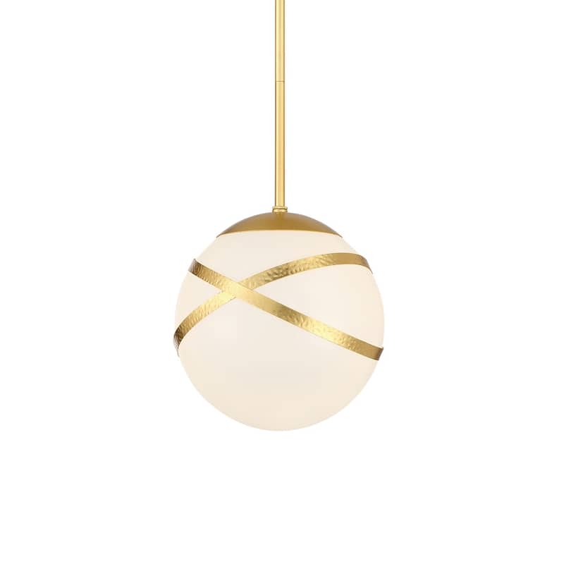 Minka Lavery 5431 Batignolles 10" Wide Mini Pendant with White Glass