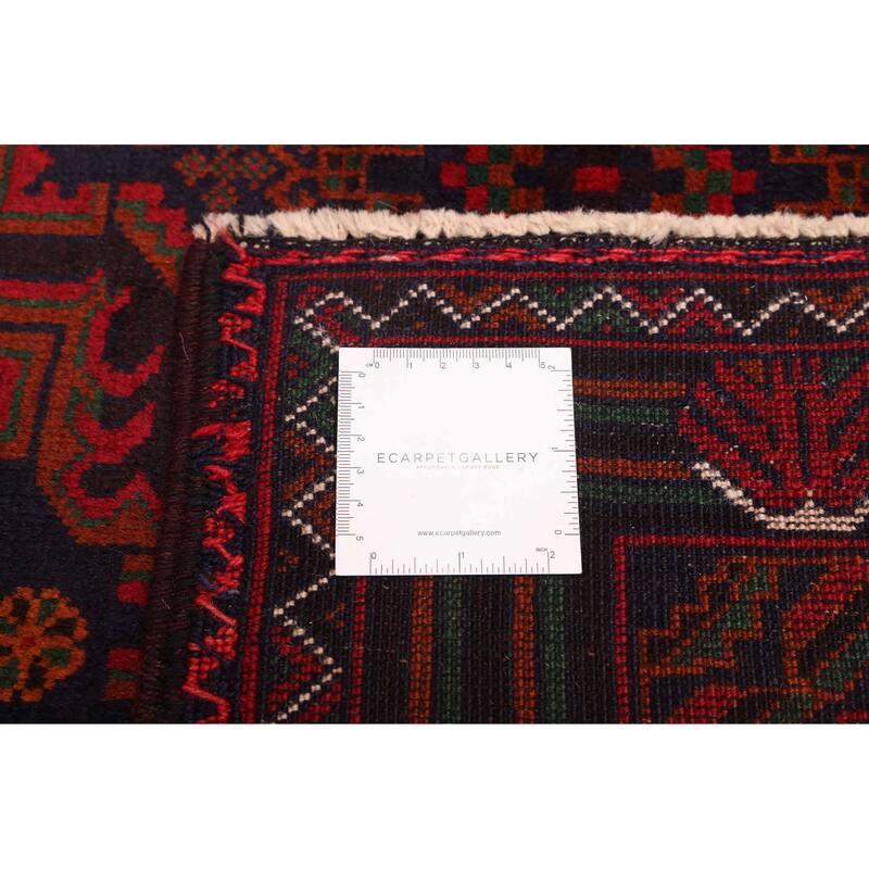 ECARPETGALLERY Hand-knotted Teimani Dark Navy Wool Rug - 3'11 x 6'2