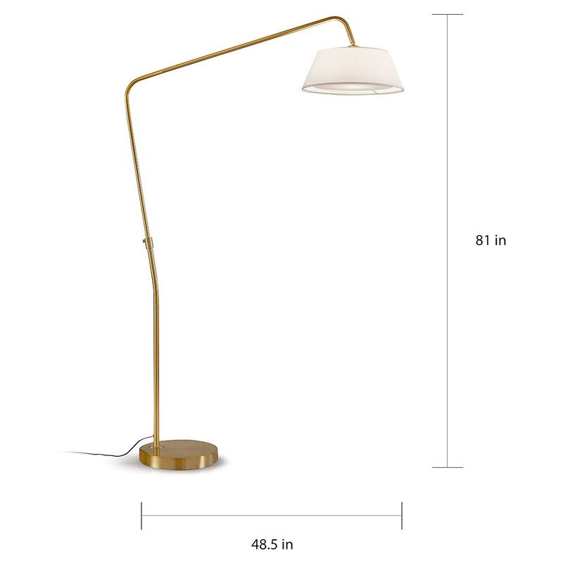 HomeGlam Route 81-inch Metal Arch Floor Lamp