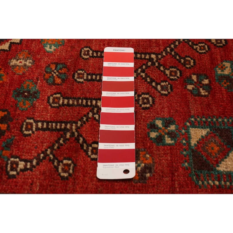 ECARPETGALLERY Hand-knotted Melis Red Wool Rug - 4'11 x 7'11