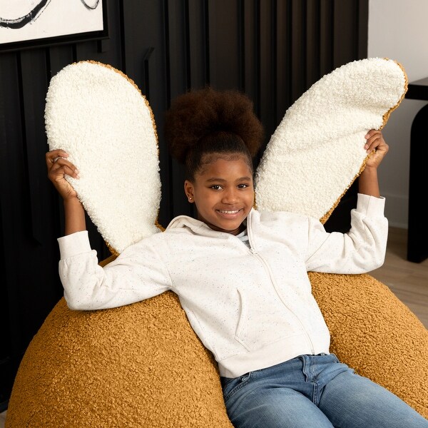 Raven-Symoné Home HopSeat Bunny - Oval Shaped Large Bean Bag Chair